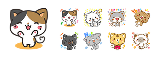 Meow Town Facebook Stickers