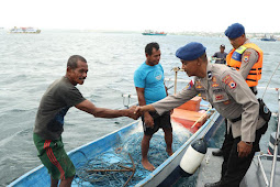 Sat Polairud Kembali Lakukan Patroli Sambang di Perairan Teluk Saumlaki