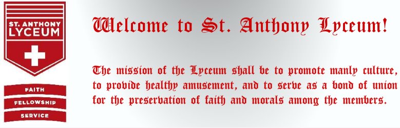 St. Anthony Lyceum News