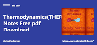 Thermodynamics(THERMO) Lecture notes | Notes Free pdf Download