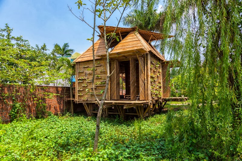 20+ Inspirasi Terpopuler Rumah Bambu Teras