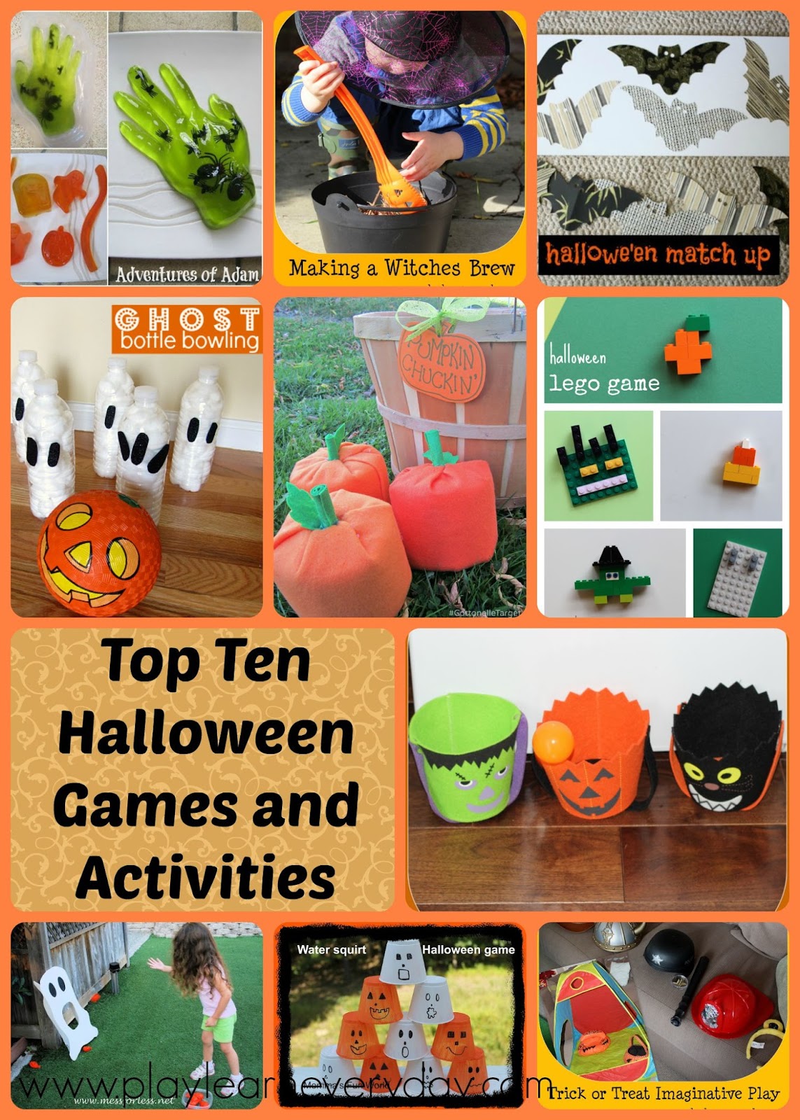 Top Ten Halloween  Games  and Activities  Play and Learn 