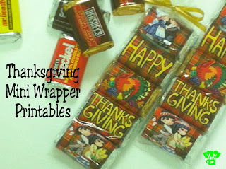 Thanksgiving Mini Wrapper Printable by Kims Kandy Kreations