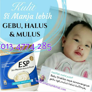 baby shaklee kulit cantik halus mulus dengan esp