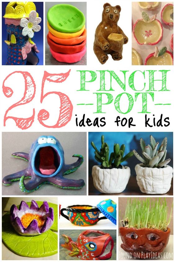 25 Ideas For Pinch Pots For Kids