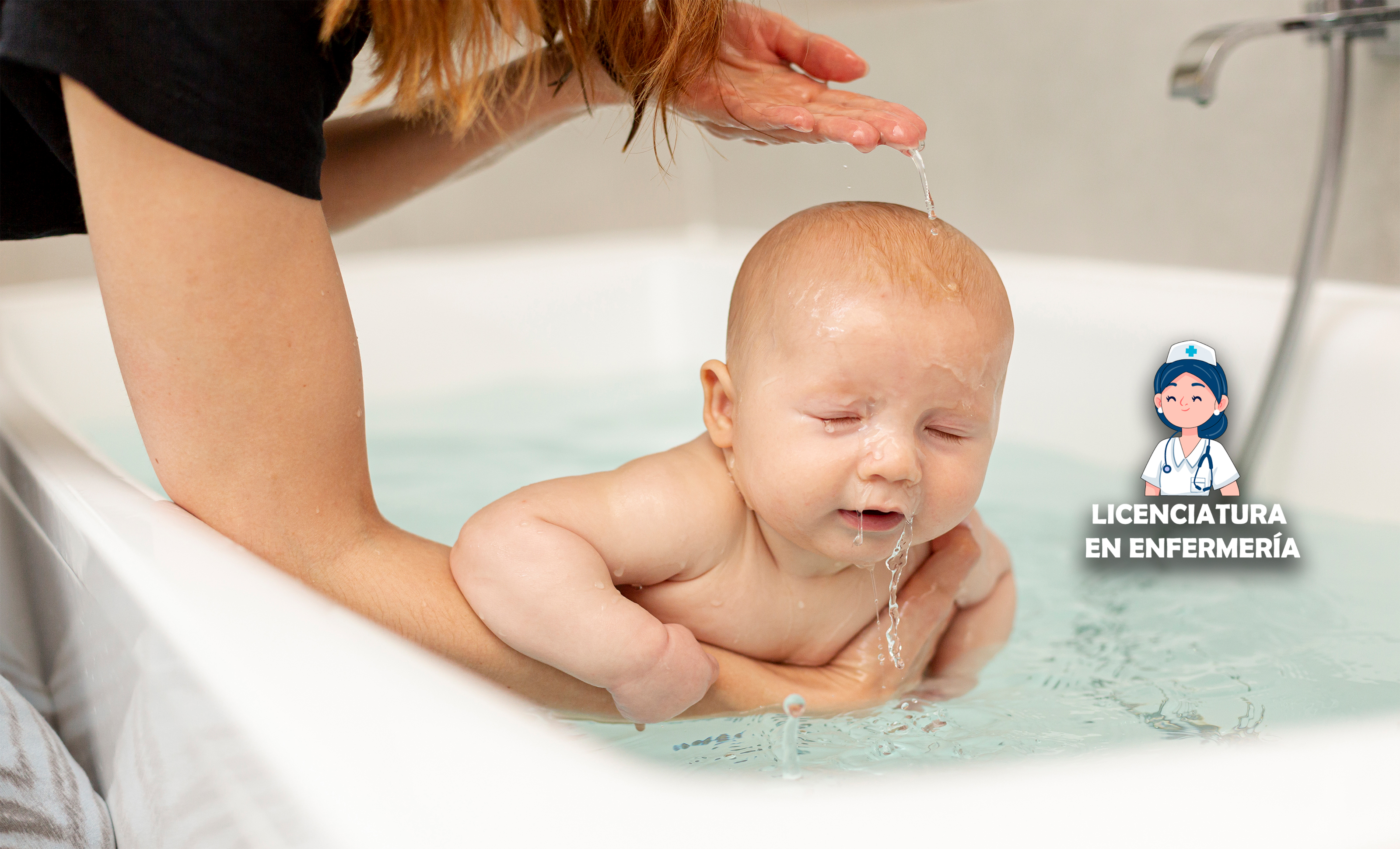 Bañando al bebé