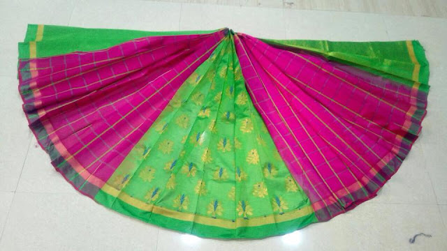 Handloom pattu jakard patli designer saree