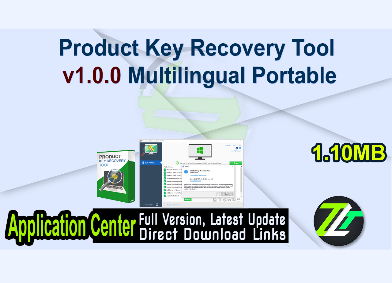 Product Key Recovery Tool v1.0.0 Multilingual Portable