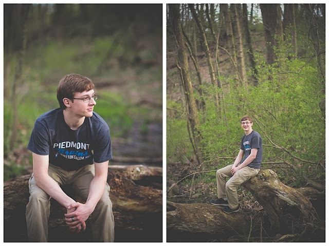 senior session at Deming Park in Terre Haute