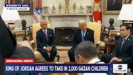 Lihatlah ekspresi wajah dan gerakan tangan Raja Yordania Abdullah selama pertemuan dengan Trump!! Seperti kacung menghadap Tuannya