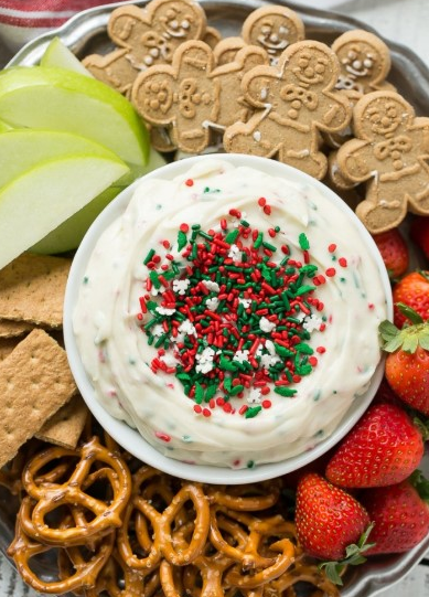 CHRISTMAS COOKIE DOUGH DIP CHRISTMAS COOKIE DOUGH DIP
