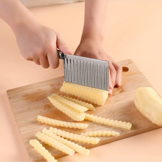 Wave Shape Kitchen Knife for French Fry Slicer