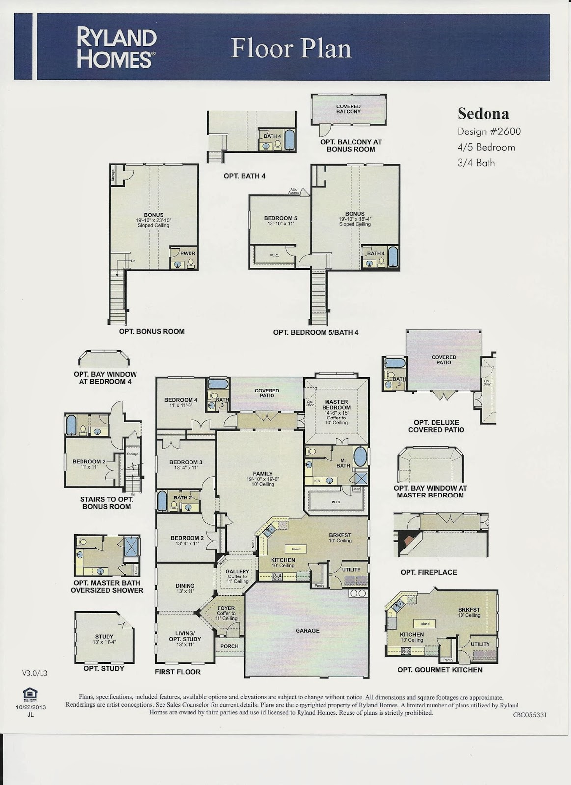 San Antonio Move: Ryland Homes, Sedona Elevation F, one ...