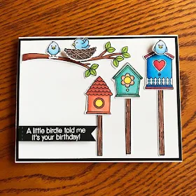 Sunny Studio Stamps: A Bird's Life Customer Card by Avra