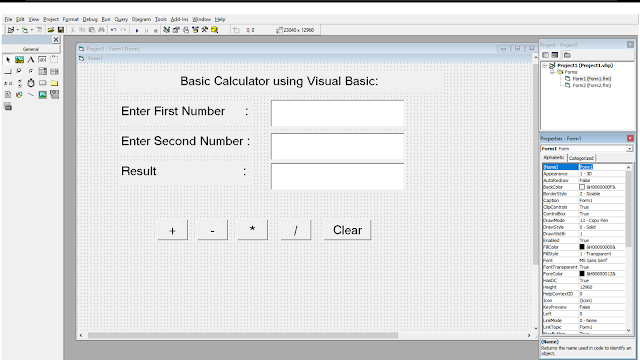 Basic calculator using Visual Basic 6.0