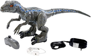 Jurassic World Toys Alpha Training Blue Velociraptor, You Can Train Your Own Raptor With Handheld Remote