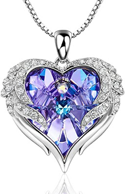 Best jewelry Wings of Angel Love Heart Necklaces for Women