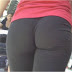 Perfect butt in tight lycra leggings