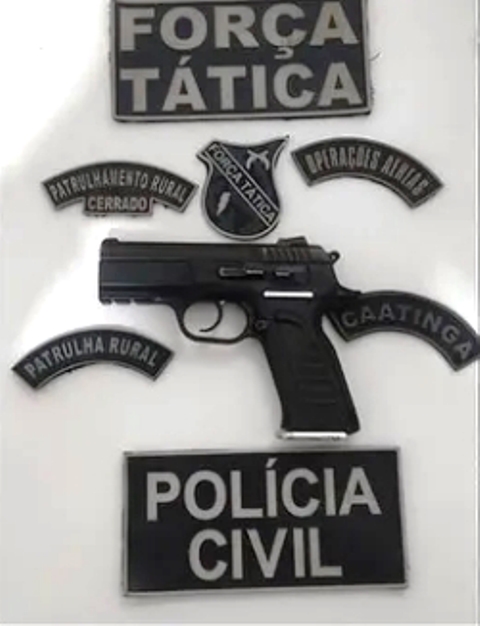 Polícias Civil e Militar cumprem mandado e apreendem pistola em Luzilândia, no norte do PI