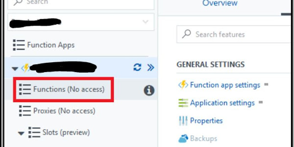 Azure Functions No Access