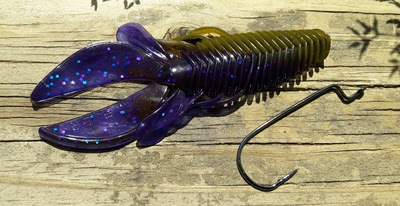 Gambler Stinger Craw Bait Killer G Flipping Bait on Texas Rig