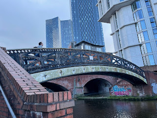 A bridge over the canal.