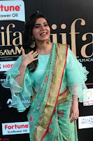 Samantha Ruth Prabhu Smiling Beauty in strange Designer Saree at IIFA Utsavam Awards 2017  Day 2  Exclusive 22.JPG