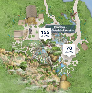 New Year's Eve Wait Times Avatar Disney's Animal Kingdom