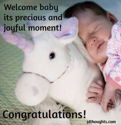 Congratulations quote for new born baby