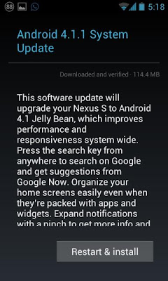 Android 4.1.1 Jelly Bean for Nexus S