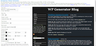 WordPress Theme Generator