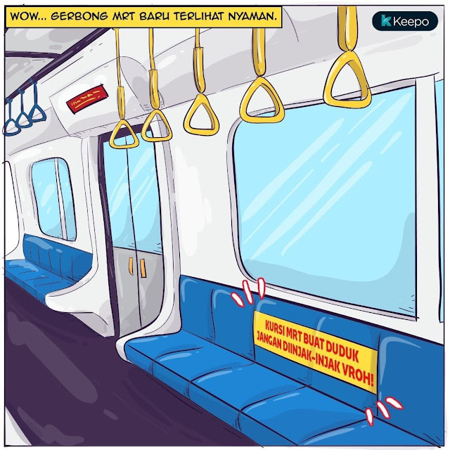 MRT Klarifikasi Insiden Selebgram Injak Kursi Kereta