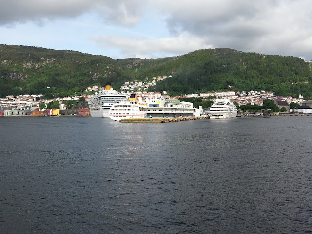 Luxury expedition cruise ship MS Hanseatic in Bergen, Norway; Hapag-Lloyd