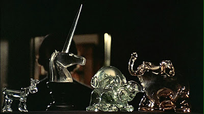 Black Christmas crystal unicorn