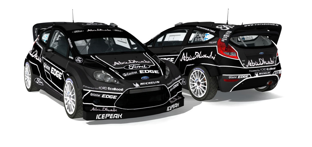 WRC 2011 Rally France Ford Fiesta in Black livery or Lord Vader 