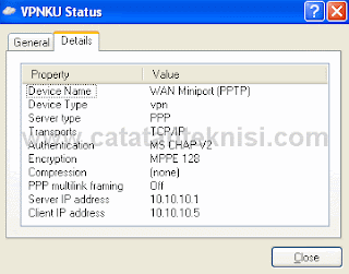 status koneksi VPN