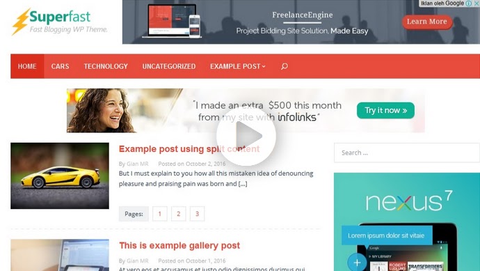 Theme Superfast Gratis