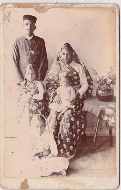 Indian Family including Children Group Photograph