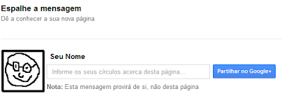 Como criar uma página para o seu blog no Google Plus - Step 5