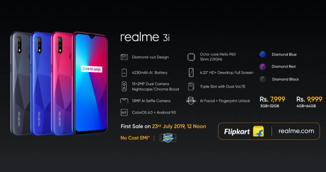 Realme 3i, Realme 3i India