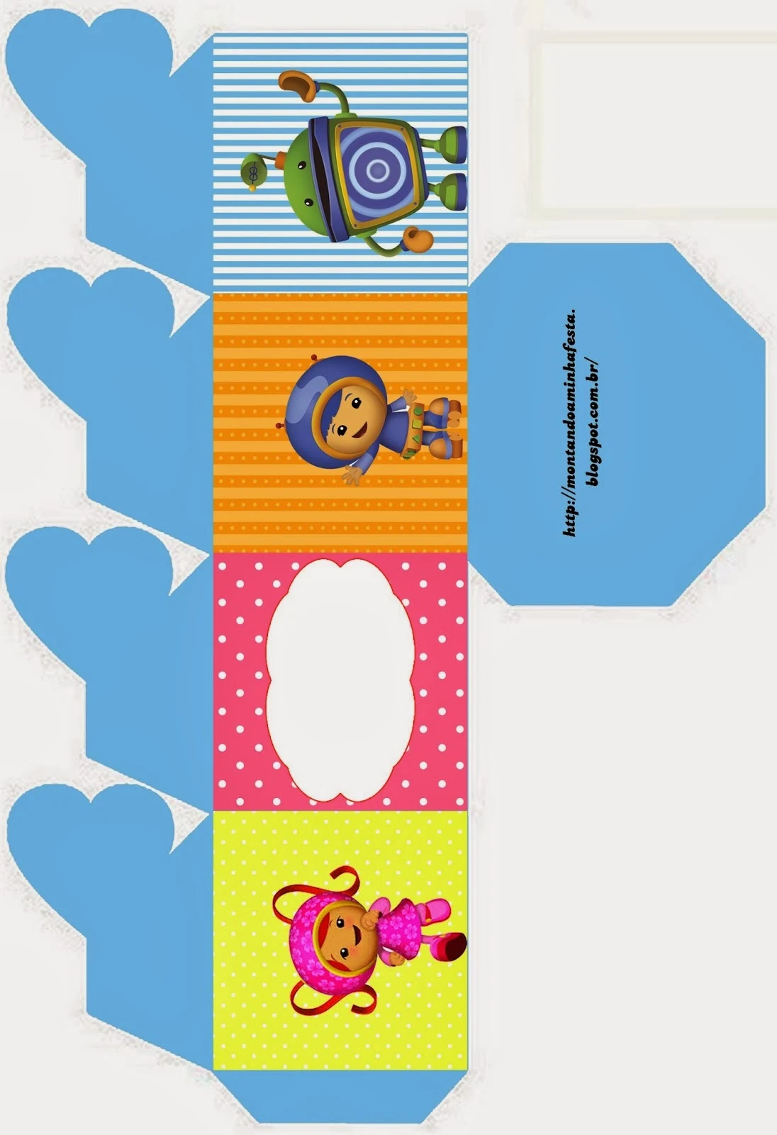 Cajas para Fiestas de Umizoomi para Imprimir Gratis. 