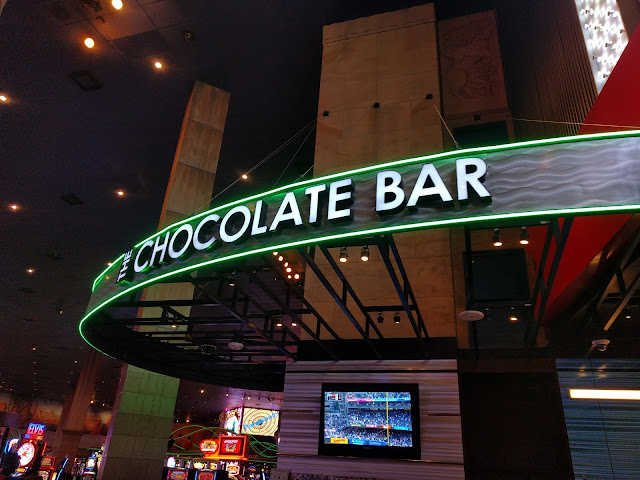 The Chocolate Bar outside Hershey's World in New York New York Las Vegas