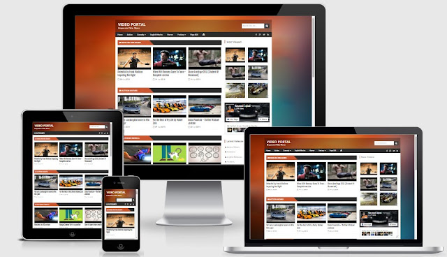 Responsive Video Portal Blogger Template