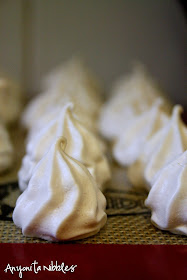 Fench-style meringue peaks waiting to be baked by Anyonita Nibbles