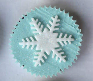 Navidad, Cupcakes Copos de Nieve