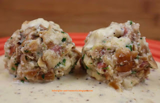 Laugenknödel Brezenknödel Käsesauce Alpenküche