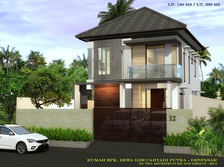 Gambar Rumah  Modern Minimalis  Tipe 180 300 Jalan Nusa 