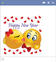 New Year Facebook Sticker