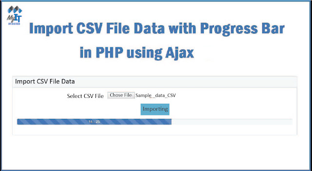  Import CSV File Data With Progress Bar in PHP Using AJAX 