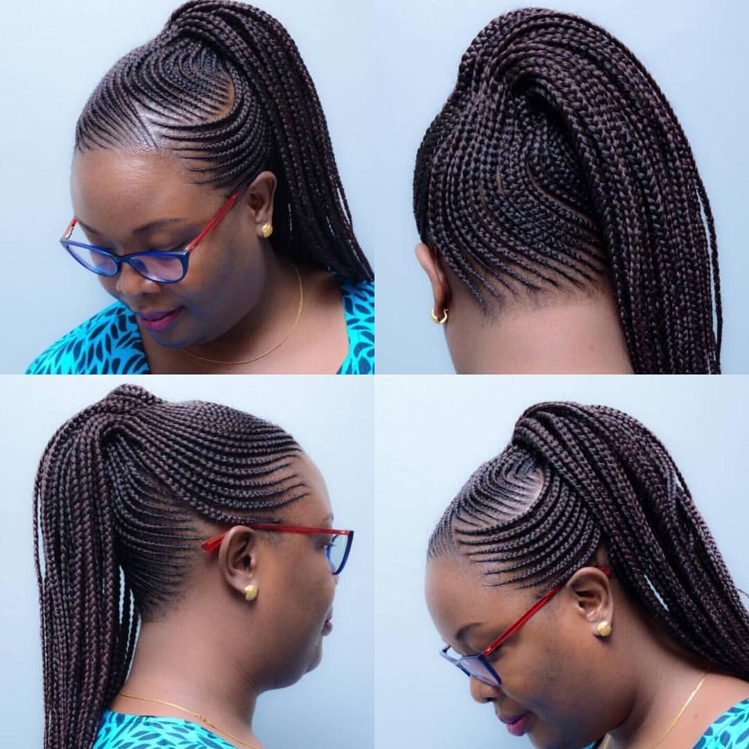 New Yebo cornrow hairstyle for a black woman | fashenista